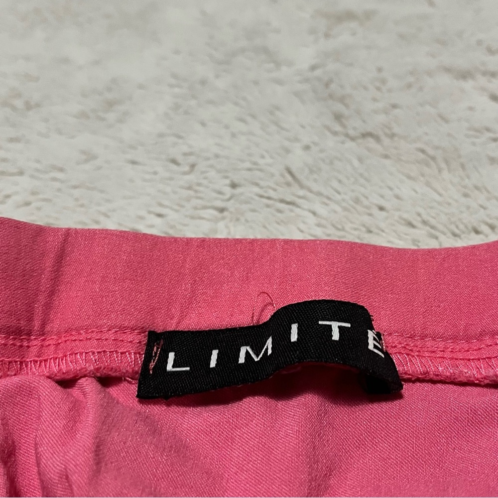 Pink Double-Button Ruched Mini Skirt - Picture 4 of 5